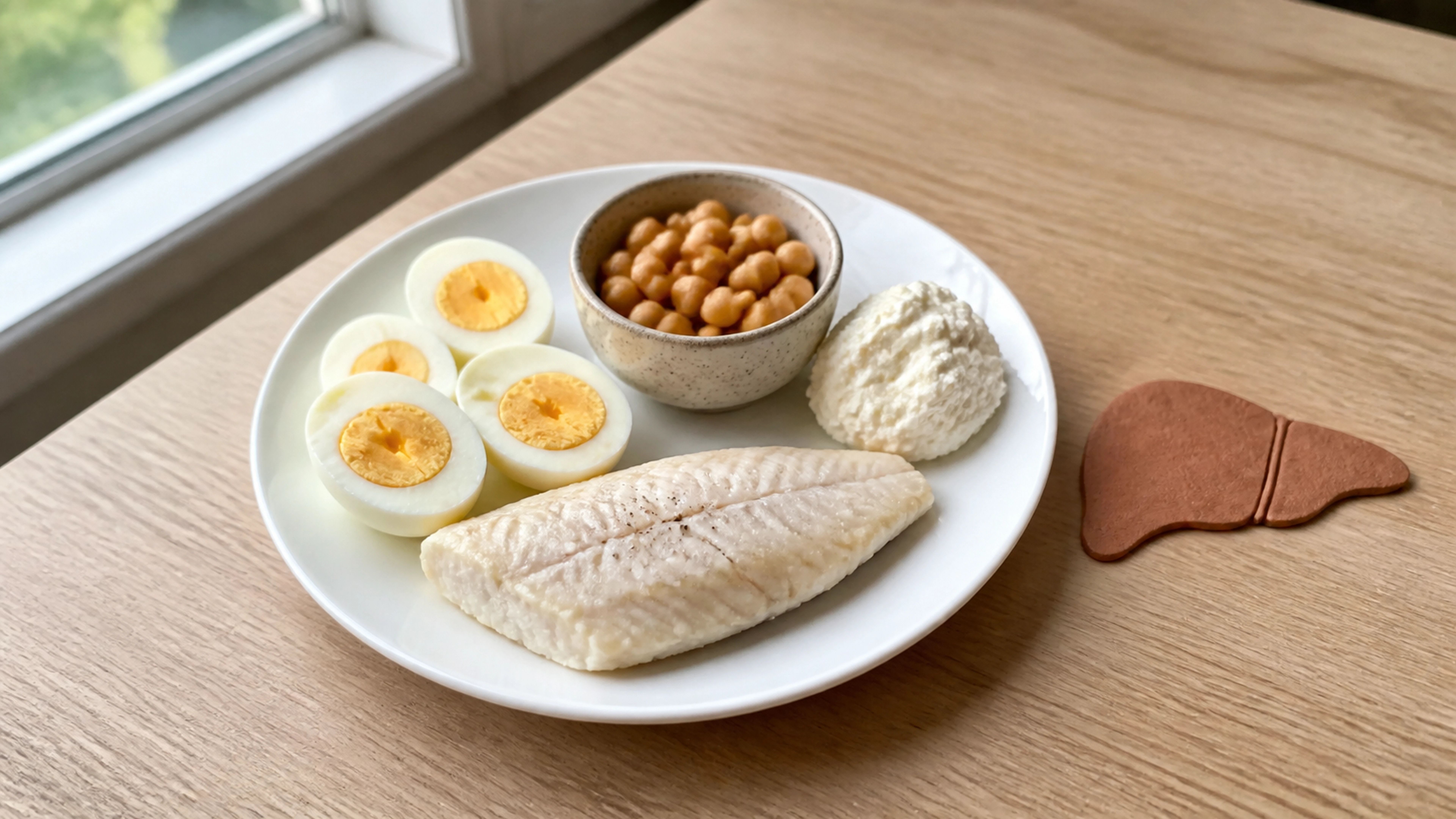 Illustration éditoriale pour l’article « Quels aliments riches en albumine choisir pour votre foie »