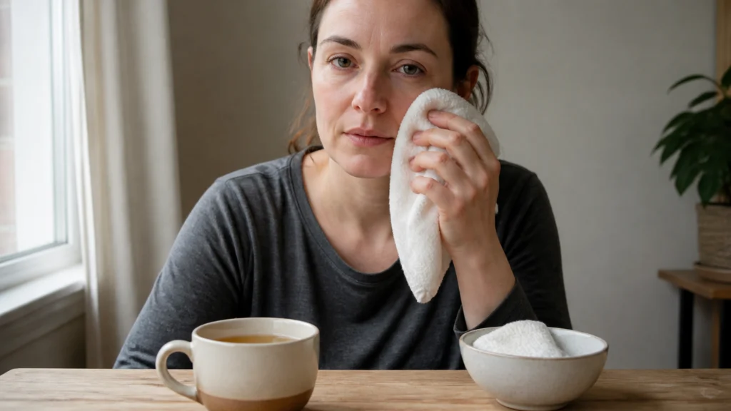 Illustration éditoriale pour l’article « Remède de grand-mère pour œil qui pleure : nos astuces »
