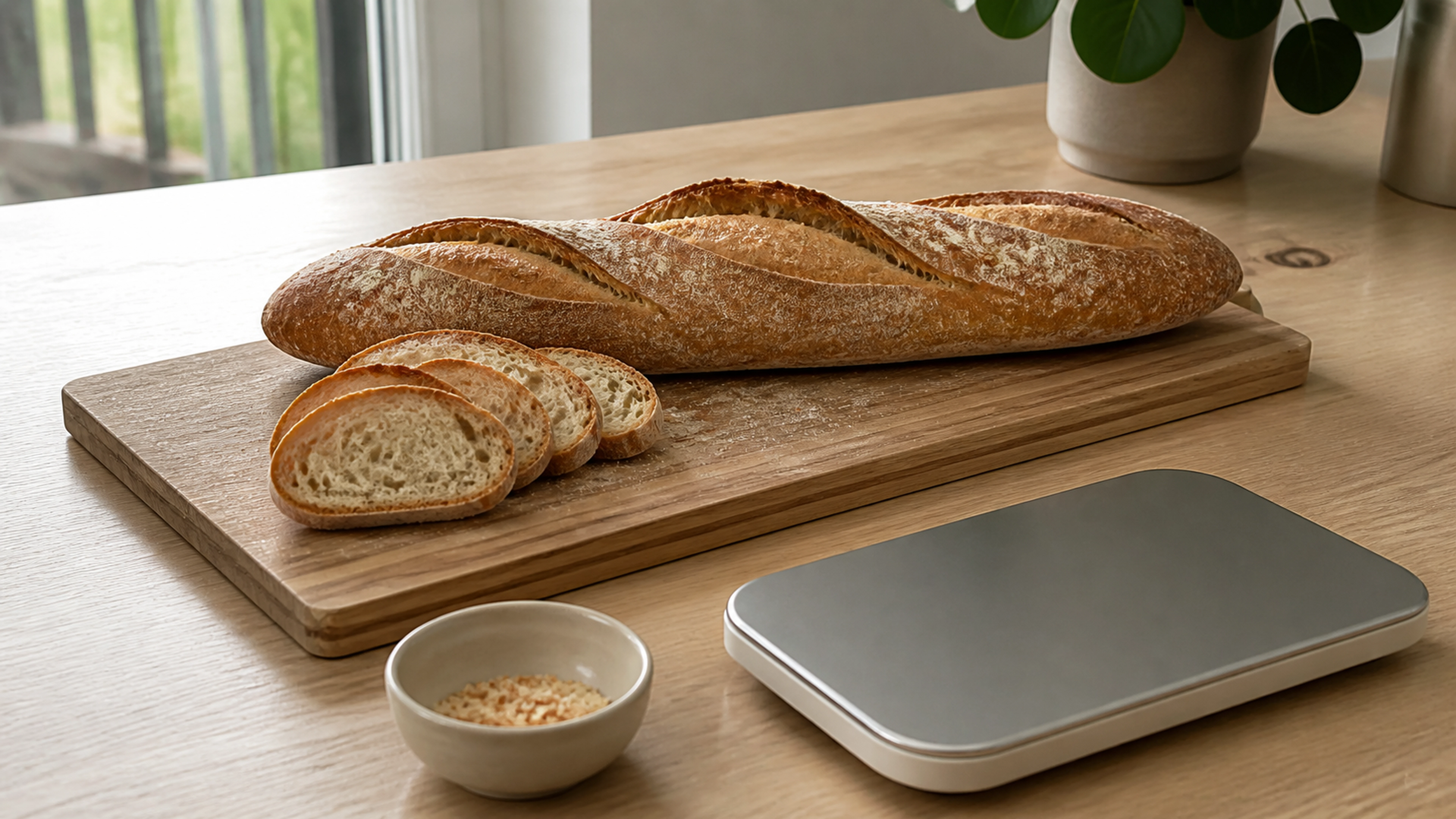 Illustration éditoriale pour l’article « Tout savoir sur les calories de la baguette tradition »