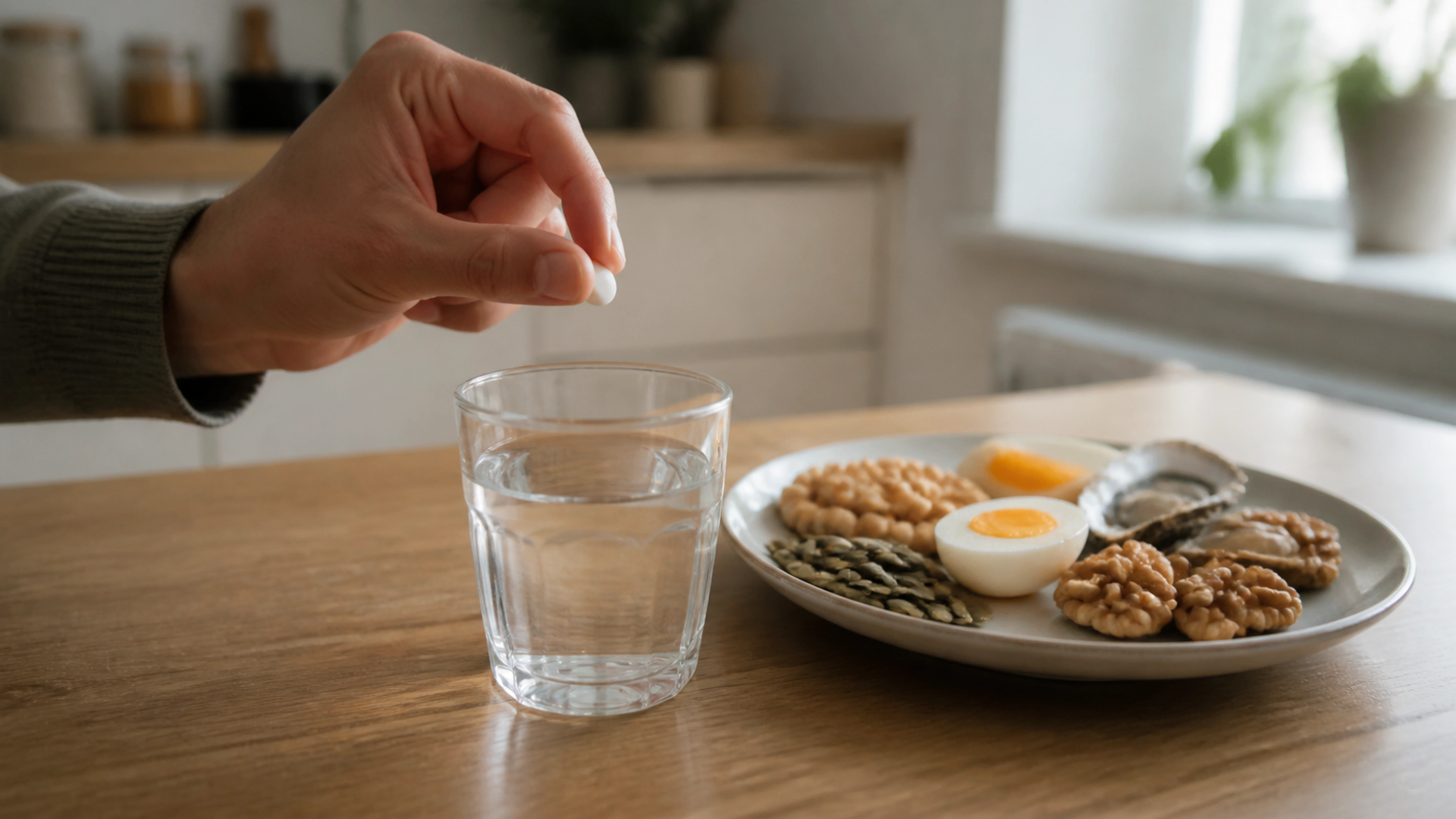 Illustration éditoriale pour l’article « Quand prendre le zinc pour une efficacité maximale »