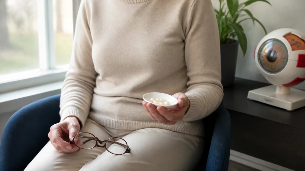 Illustration éditoriale pour l’article « Vitamine b3 et glaucome : l'espoir de la neuroprotection »